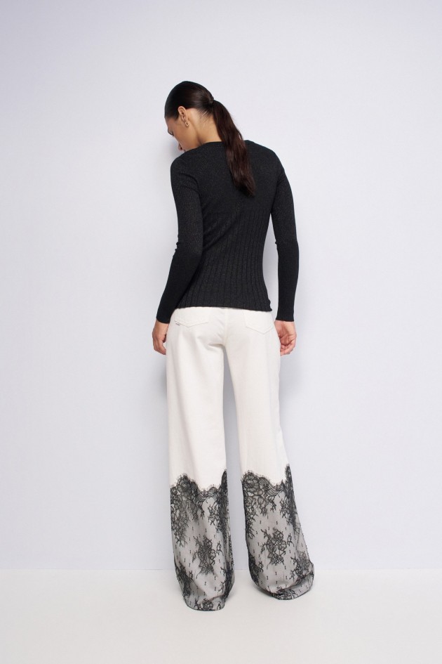 FEINSTRICKPULLOVER MIT LUREX