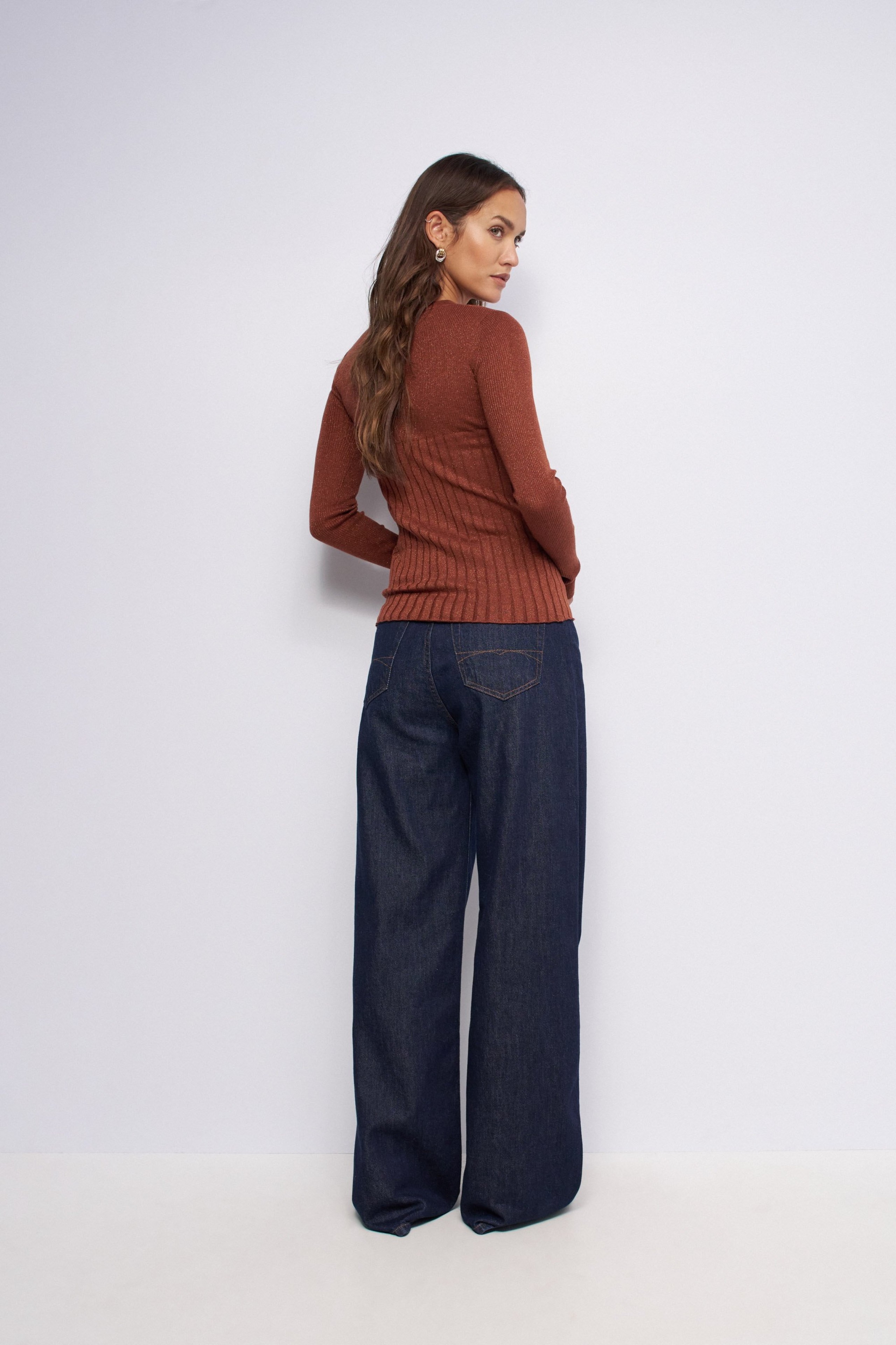 FINE-KNIT JUMPER WITH LUREX