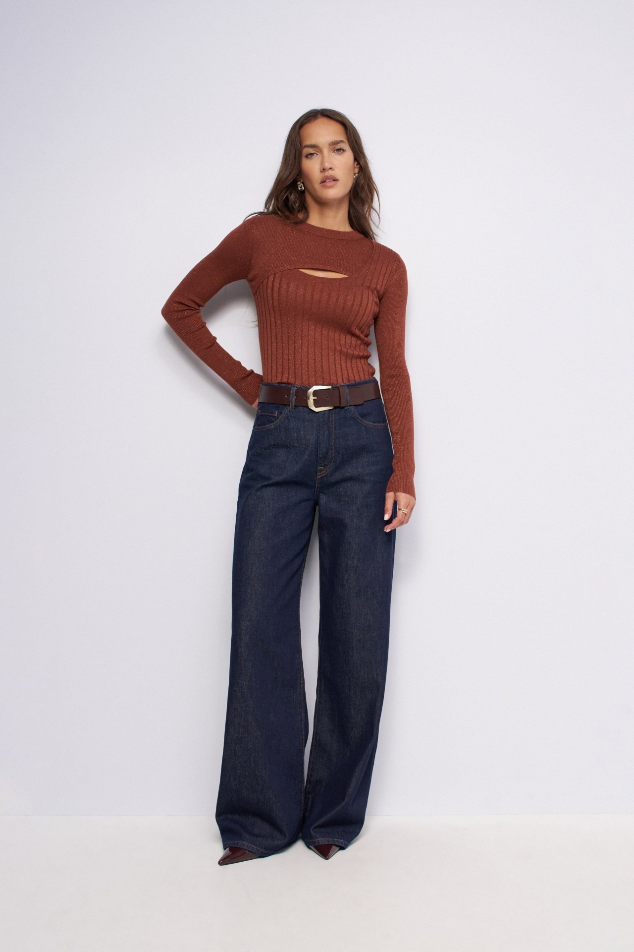 FEINSTRICKPULLOVER MIT LUREX