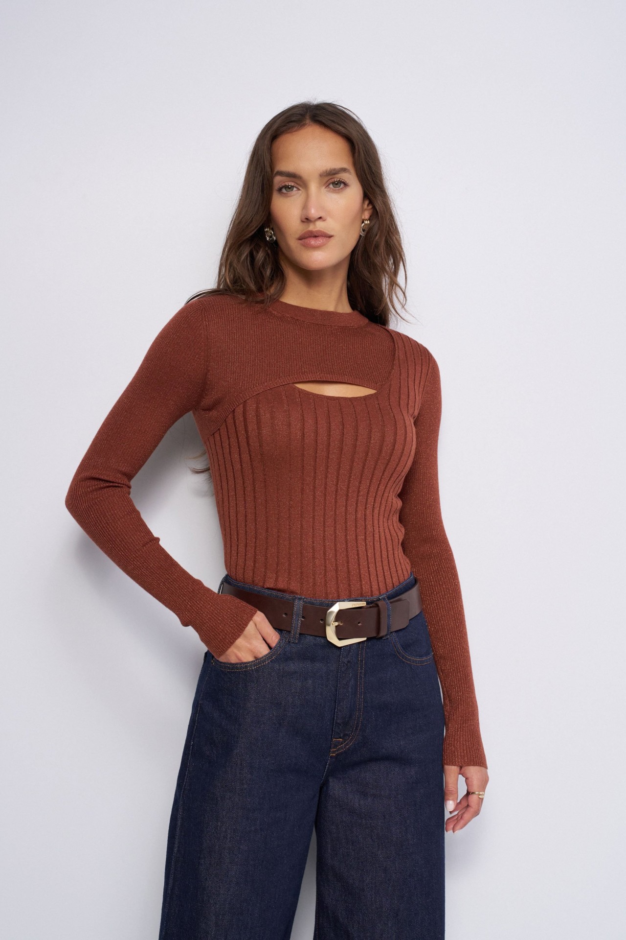 FEINSTRICKPULLOVER MIT LUREX