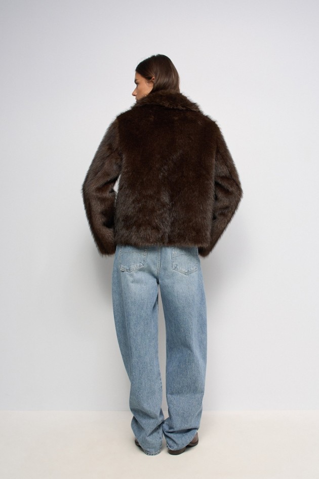DIANA REVERSIBLE FAUX FUR COAT