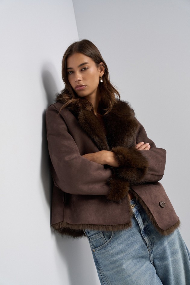 DIANA REVERSIBLE FAUX FUR COAT