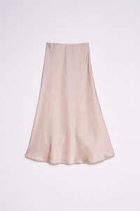 JUPE MIDI SATIN�E