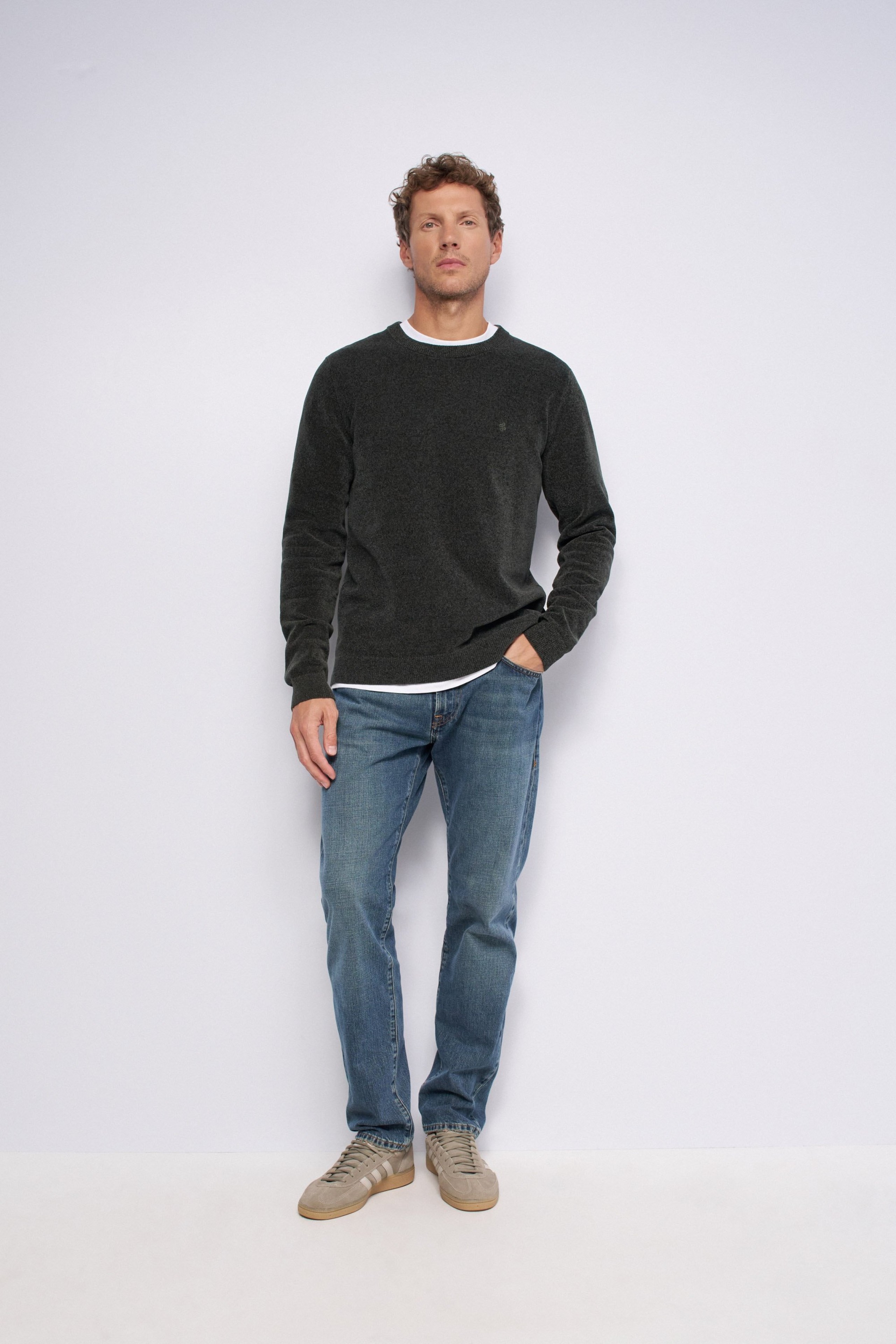 VELVET-EFFECT JUMPER