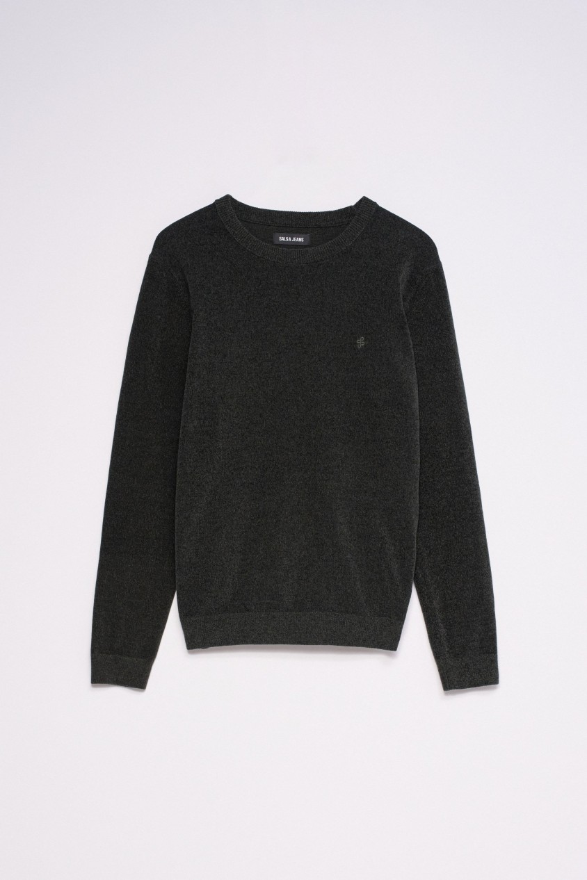 VELVET-EFFECT JUMPER