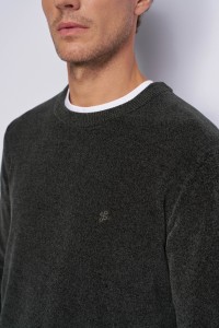 VELVET-EFFECT JUMPER
