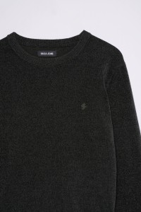 VELVET-EFFECT JUMPER