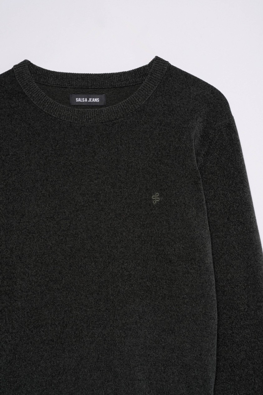 VELVET-EFFECT JUMPER