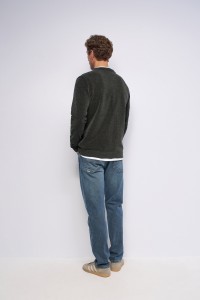 VELVET-EFFECT JUMPER