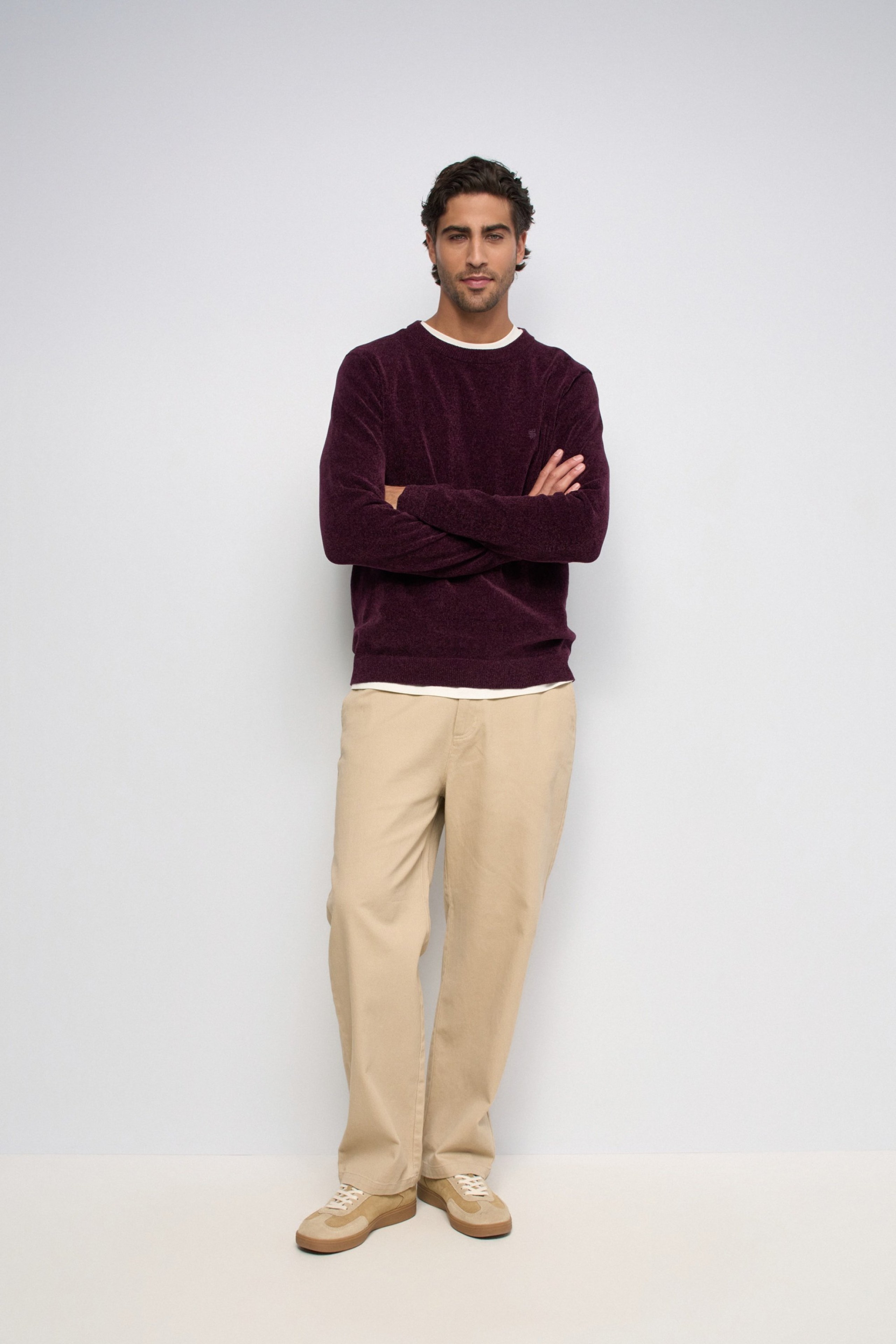 VELVET-EFFECT JUMPER
