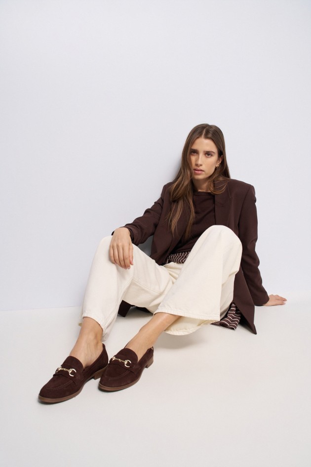 SUEDE LOAFERS