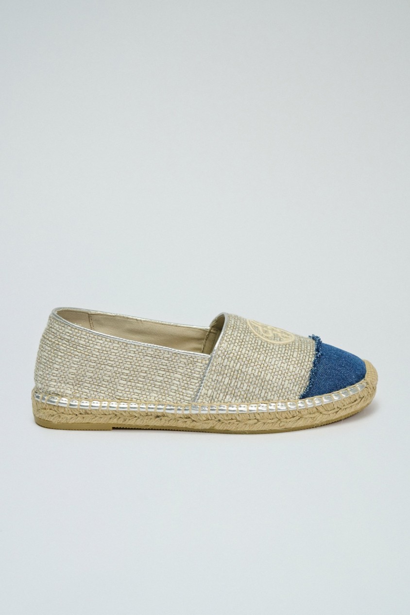 ESPADRILLES MIT DENIM-DETAIL