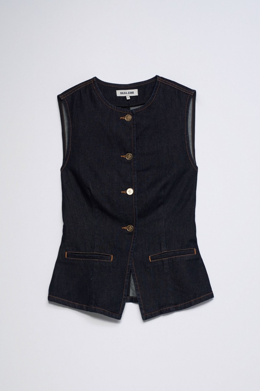 DENIM WAISTCOAT