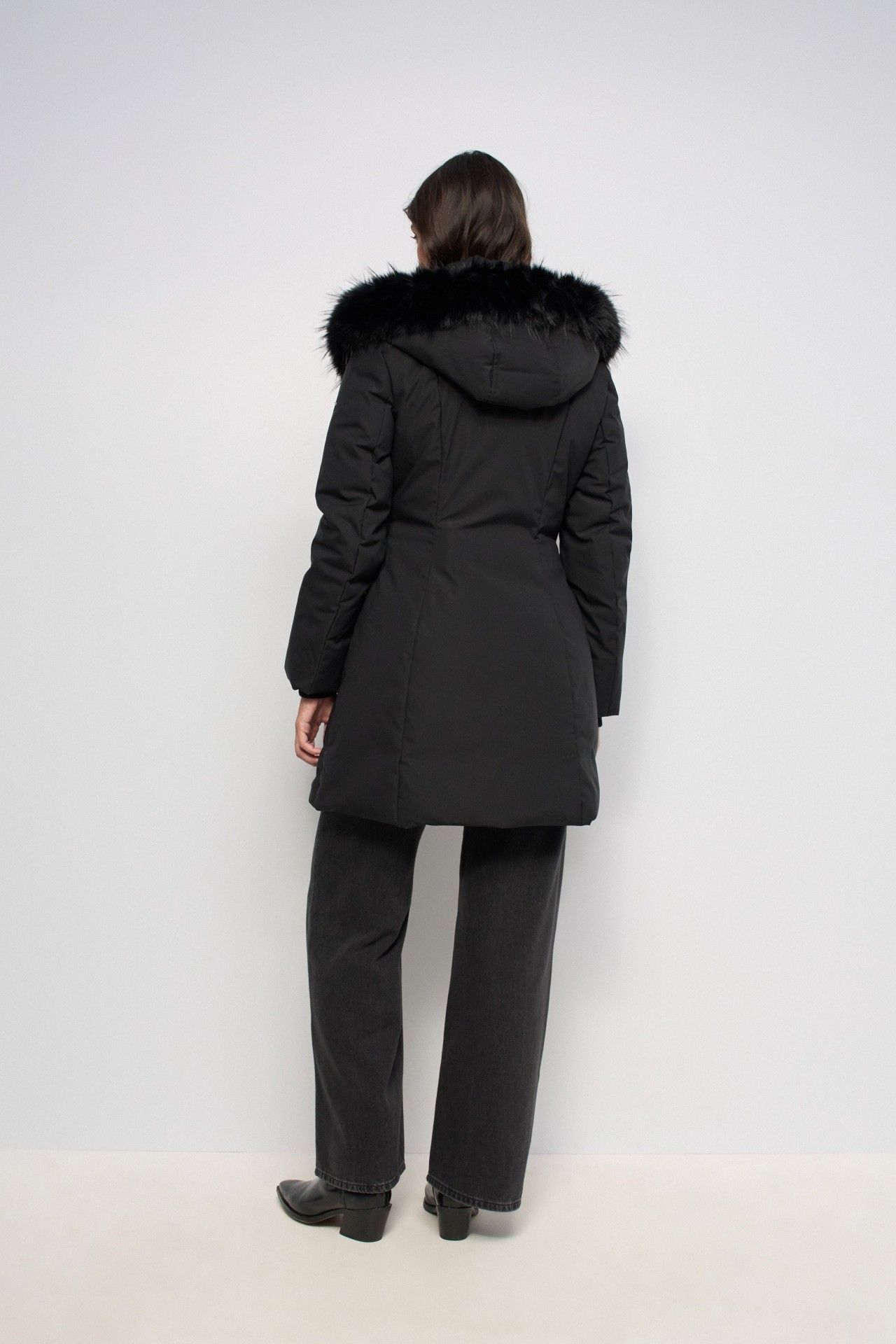 WATTIERTE JACKE MIT FELLIMITAT