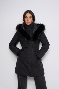 WATTIERTE JACKE MIT FELLIMITAT