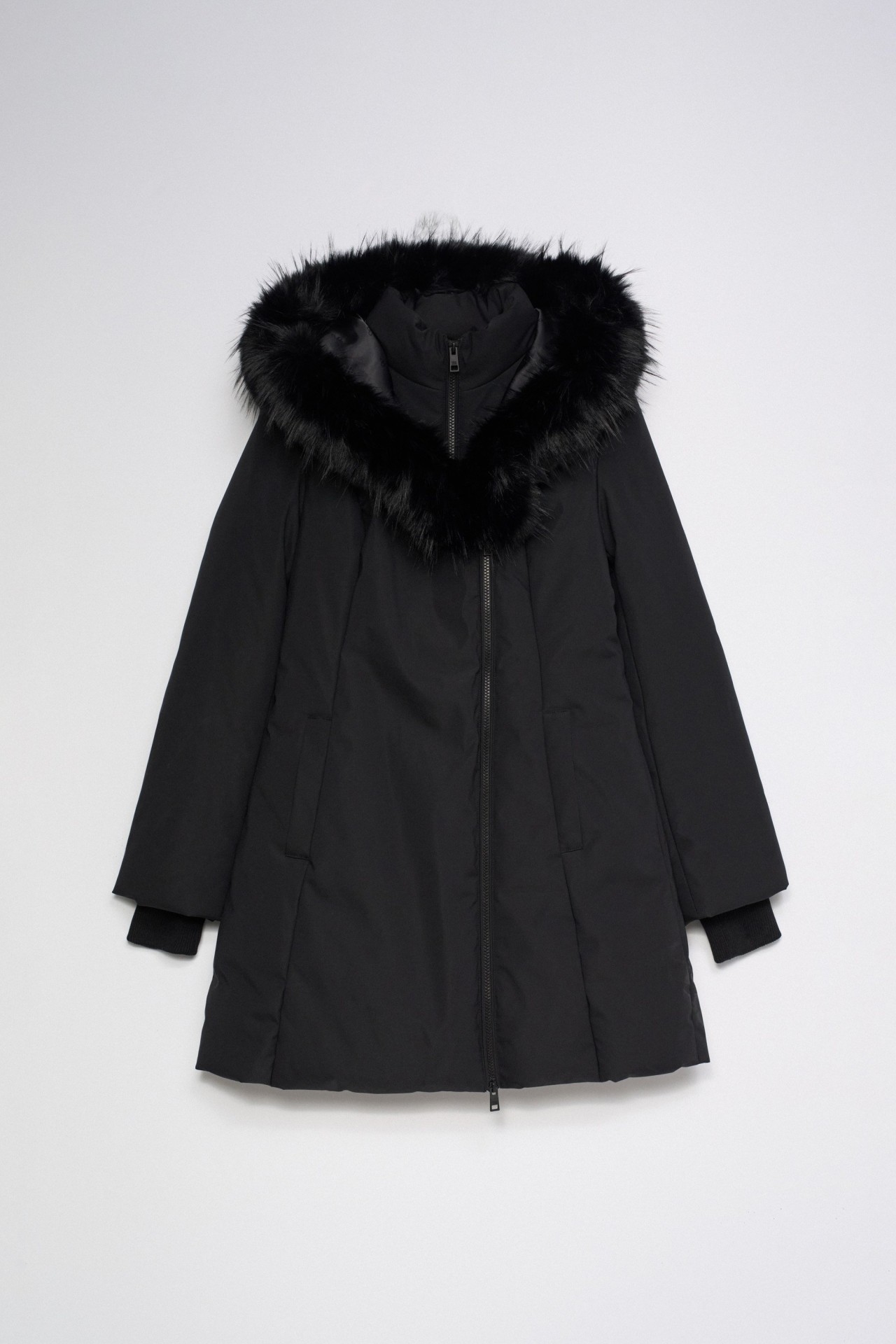 WATTIERTE JACKE MIT FELLIMITAT