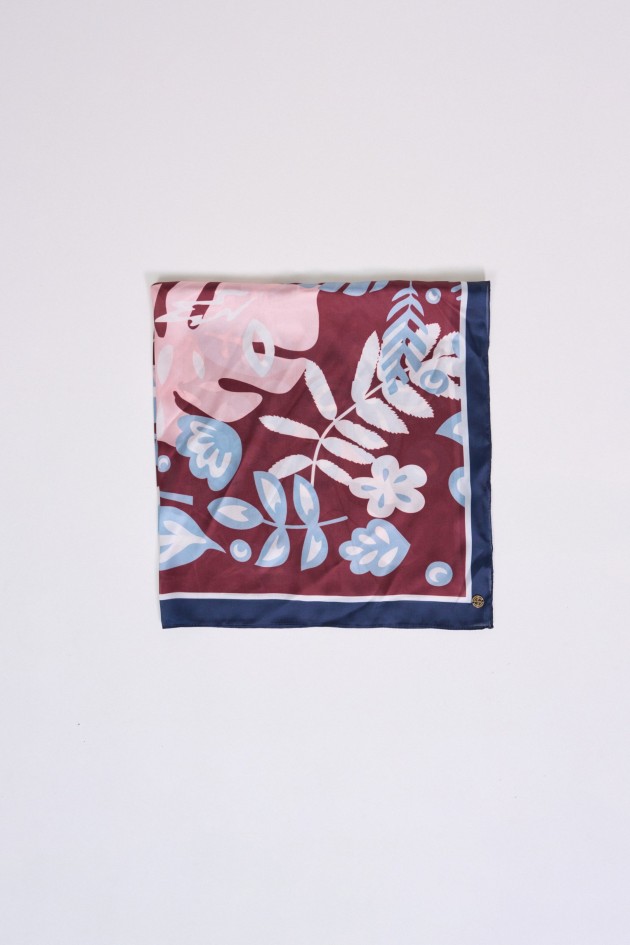SJAAL ACETINADO MET BLOEMENPRINT