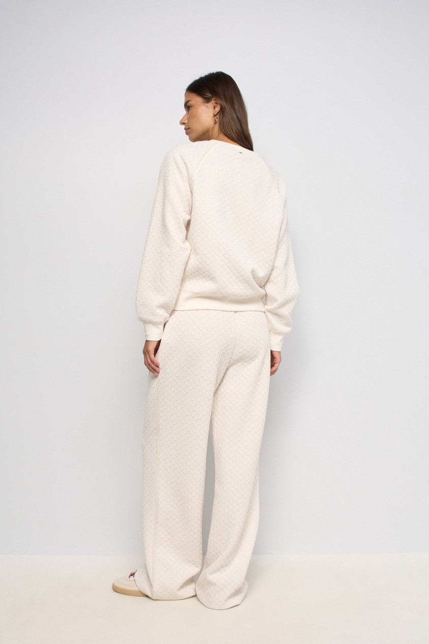 SWEATSHIRT MIT JACQUARD UND LUREX