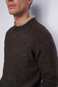 STRICKPULLOVER MIT MELANGE-EFFEKT STRICKPULLOVER MIT MELANGE-EFFEKT