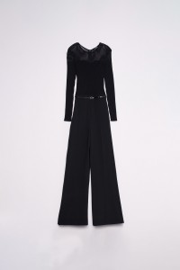 JUMPSUIT IM MATERIALMIX