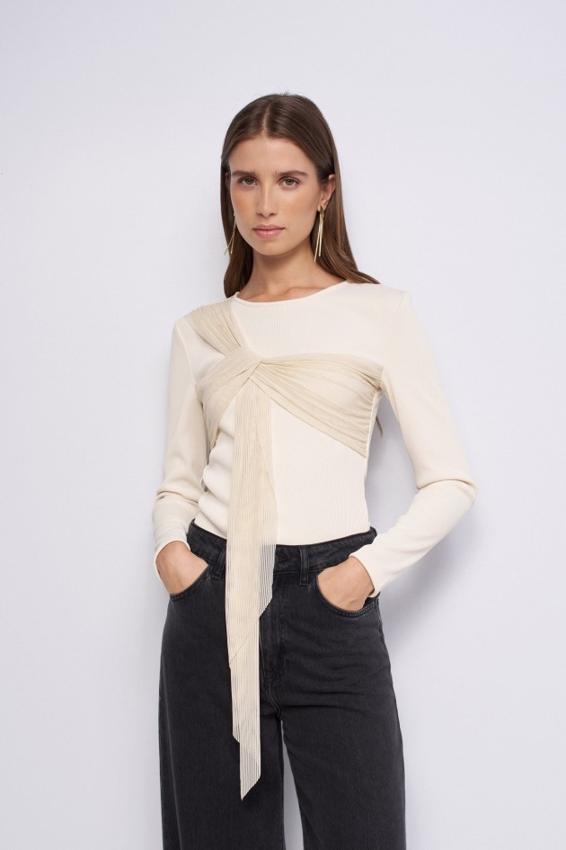 JUMPER WITH FRONT TIE