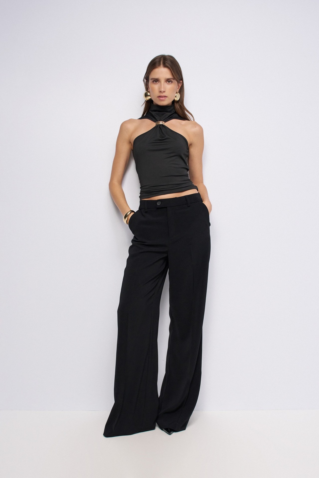 TOP COM APLIQUE MET�LICO