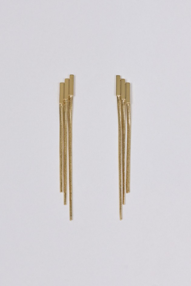 BOUCLES D?OREILLES LONGUES AVEC CHA�NES