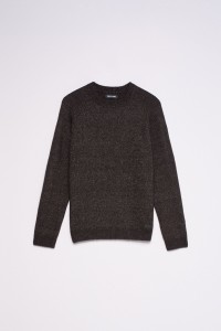 KNITTED JUMPER WITH M�LANGE EFFECT