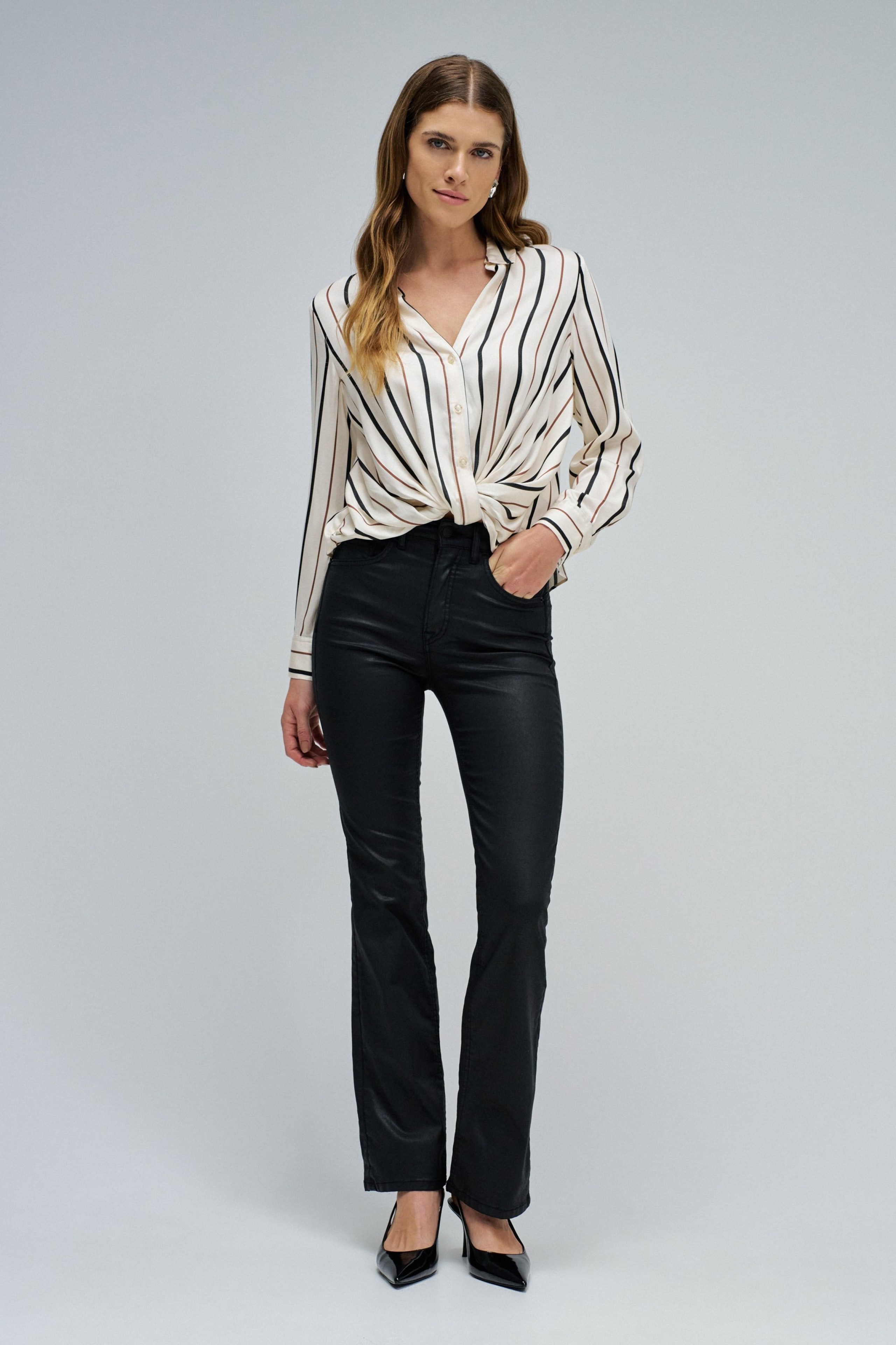 FAITH PUSH IN BOOTCUT IN COATING JEANS