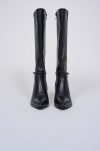 BOTTES HAUTES � TALON EN CUIR