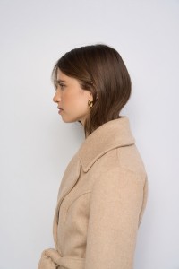 GRACE WOOL COAT WITH FUR COLLAR